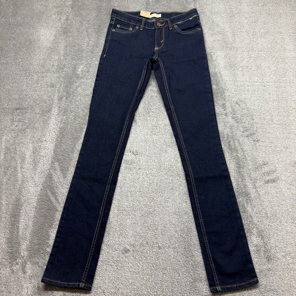 Levi's 710 Super Skinny Pull-On Jegging Girls 12 REG Blue NEW Dark Wash Stretch